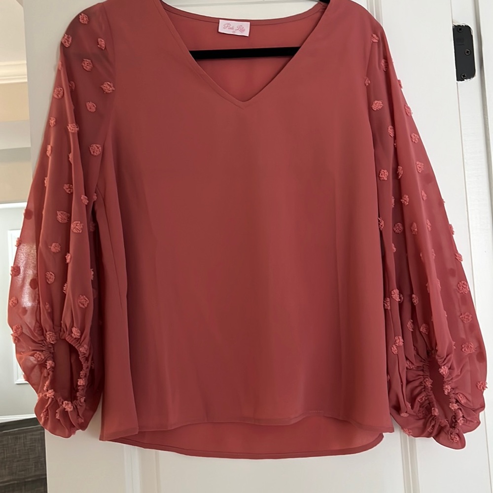 NWOT Pink Lily Pink Top